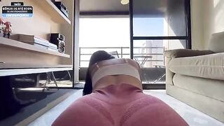 My personal trainer ripped my pants and fucked me without a condom, intense!