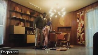 A college girl gets fucked by her mild-mannered tutor in a steamy session