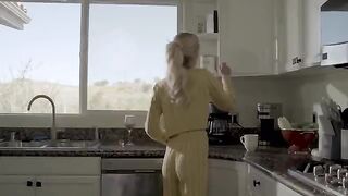 A cheating blonde babe gets caught and fucked hard by her wife in a steamy scene