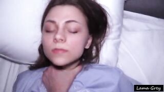 A young cute girl gets fucked hard in the ass by a guy