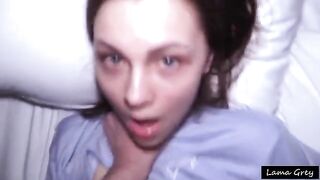 A young cute girl gets fucked hard in the ass by a guy