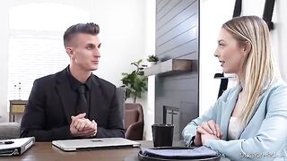 Skinny babe Lily Larimar must fuck to get the job done