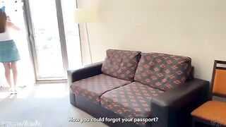 A stepson got his cock sucked by his stepmom in a hotel room