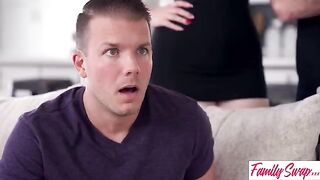 Petite teen Molly Little tells Swapbro to stop rubbing his dick on her