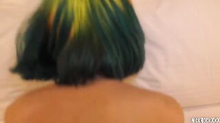 Rainbow teen screwed hard on her 18th birthday