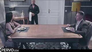 A dinner guest, the stunning Clea Gaultier, becomes the main course for a passionate swinger couple