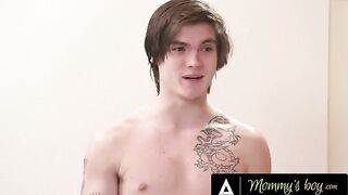 Pervert guy wants to expand his stepmom’s hole with his huge cock