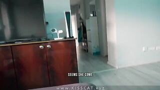 MILF stepmom gets banged hard by her stepson to keep quiet