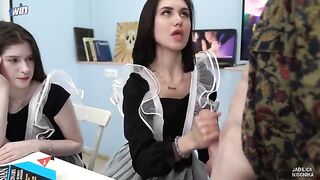 The labor teacher, Jadilica, fucked two students in class with no remorse