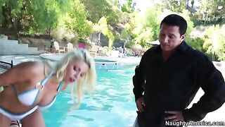 My wife's friend Britney Amber is hot, and she can really handle a big challenge