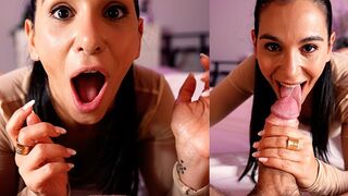 I took a huge dick in my mouth and begged for cum, just like the dirty talk channel I’m obsessed with