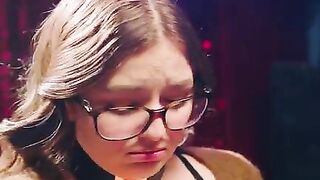 Maximo punished timid Leana for cheating, bound and fucked