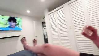 A hot blonde realtor gets fucked and receives a creampie