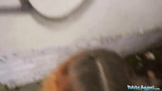 Public Agent Tight Spanish babe gets fucked behind her husband’s back for cash