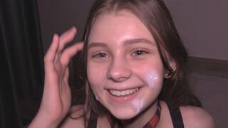 College girl is used as a cum dump by her horny roommate