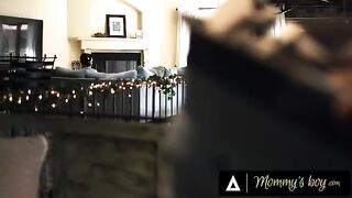 The busty stepmom Rachael Cavalli caught her stepson masturbating and got horny
