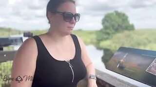 Outdoor sex with real married couple in Alligator Alley Rest Stop
