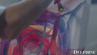 Art teacher Silvia Saige seduces her student with passionate skills