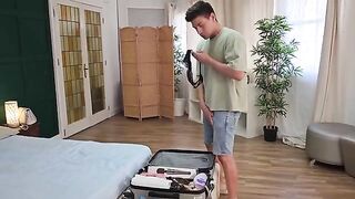 I caught my Foreign friend jerking in my undies and got fucked