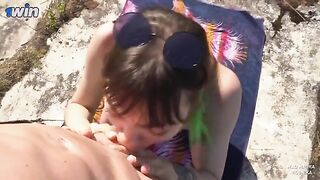 Nudist had to fuck the guard of the fort as a bribe