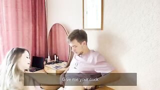 A couple got intimate before the party, and the girl took a passionate creampie