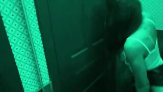 Roommate banged in the toilet bar, wild stuff!