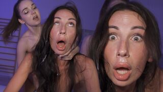 Submissive bimbo teen gets her brains and pussy smashed
