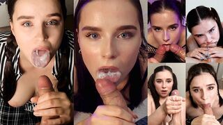 The greatest collection of juicy blowjob and cumshots ever!