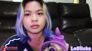Naughty Filipino beauty played with her pussy using a powerful vibrator