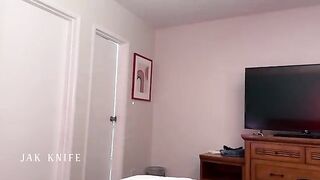 A hot MILF is sharing her bed with her son’s best friend in a steamy scene