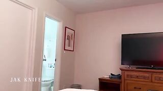A hot MILF is sharing her bed with her son’s best friend in a steamy scene