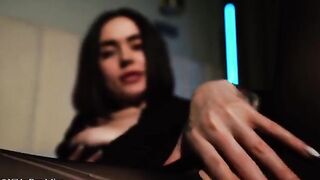 A cute young girl got her pussy smashed with oil and cum