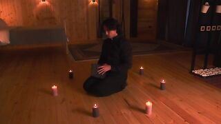 A priest exorcised a demon from a hot stepmom, embodying Luna Roulette’s fantasies