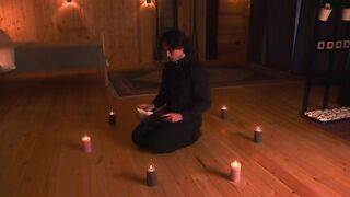 A priest exorcised a demon from a hot stepmom, embodying Luna Roulette’s fantasies