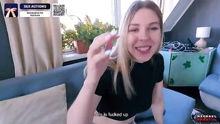 The guy fucks his stepsister using an app for sex