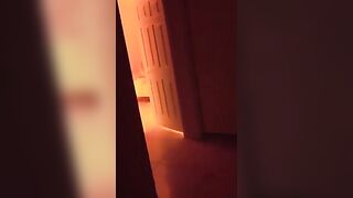 Redhead girl fucks in front of her house, exciting the voyeur neighbor