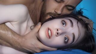 Petite brunette gets dominated by her dad and his huge cock