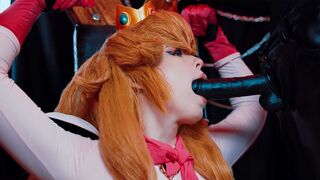 Bowser fucked Princess Peach with his huge black dick