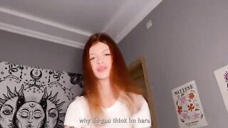 An incomprehensible sexy girl caught and sucked his dick