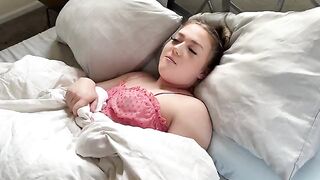 A cute teen girl plays hooky with her stepdad in a steamy scene