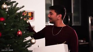 The Christmas surprise for the young couple was a breast, a boob