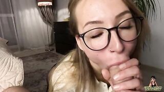 The boss is hungry for sex with his young secretary
