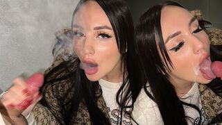 Blonde girl cheats on her BF with a blowjob in the car park