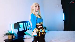 Zelda waits no more for Link, craving a powerful cock in her wet pussy - CUT