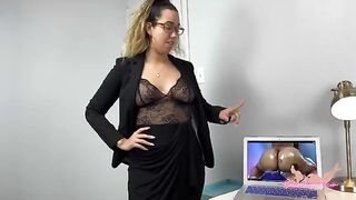 Angry Latina Wife Catches Her Husband Watching Porn and Fucking Off