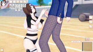 Naruto's big tits Rin Nohara is a naughty girl who loves to fuck. 3DCG