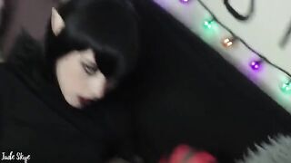 Vampire teen Mavis Winters gets her fangs dirty with cum
