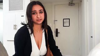 A business trip mix-up leads to an unexpected encounter with a coworker in the hotel room