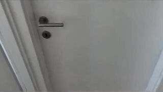 The couple had passionate sex with a neighbor, ending in a creampie