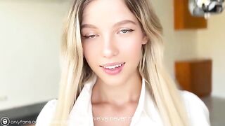 I gave my hot student-neighbor a blowjob and she responded with passion